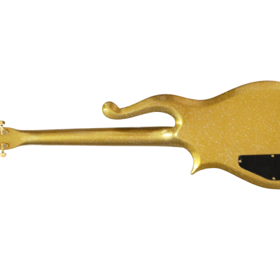 Custom Ember Prince Cloud Gold Sparkle Finish Gold Hardware Guitar - Image 3