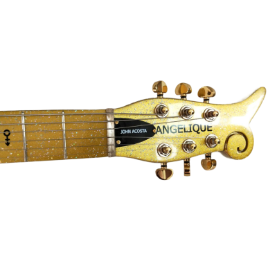 Custom Ember Prince Cloud Gold Sparkle Finish Gold Hardware Guitar - Image 4