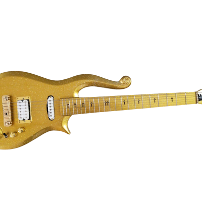 Custom Ember Prince Cloud Gold Sparkle Finish Gold Hardware Guitar - Image 7