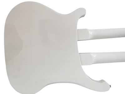 Custom Nova 4080 Geddy Lee Double Neck Tuxedo White 4 String Bass 6 String Guitar - Image 6
