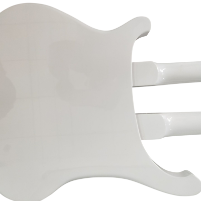Custom Nova 4080 Geddy Lee Double Neck Tuxedo White 4 String Bass 6 String Guitar - Image 6