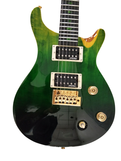 Custom Monarch Trans Green Electric Guitar - Image 4