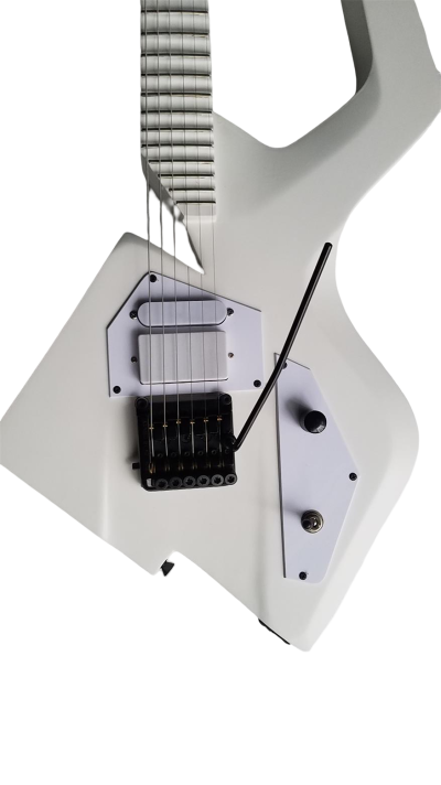 Custom Ember Prince Auerswald Model C White Maple Wood Guitar