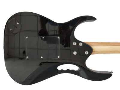 Custom Axis SVAI Engraved Aluminum Pickguard Jem Black Electric Guitar - Image 6