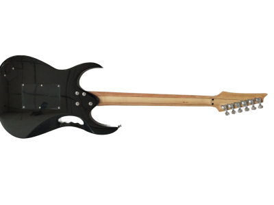 Custom Axis SVAI Engraved Aluminum Pickguard Jem Black Electric Guitar - Image 5
