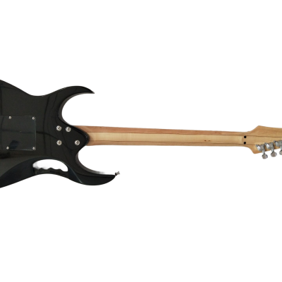 Custom Axis SVAI Engraved Aluminum Pickguard Jem Black Electric Guitar - Image 5