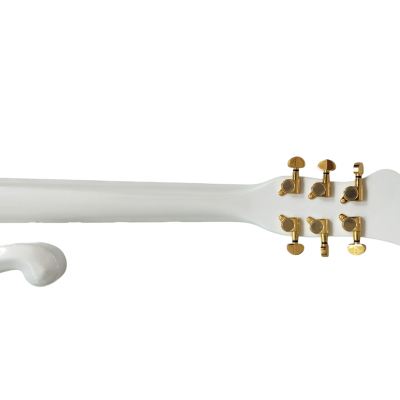 Custom Ember Prince Cloud Pearl White Finish Gold Hardware Guitar - Image 2