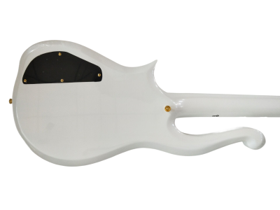 Custom Ember Prince Cloud Pearl White Finish Gold Hardware Guitar - Image 4