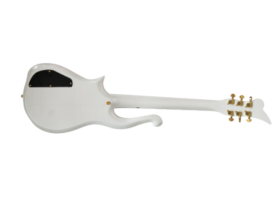 Custom Ember Prince Cloud Pearl White Finish Gold Hardware Guitar - Image 5
