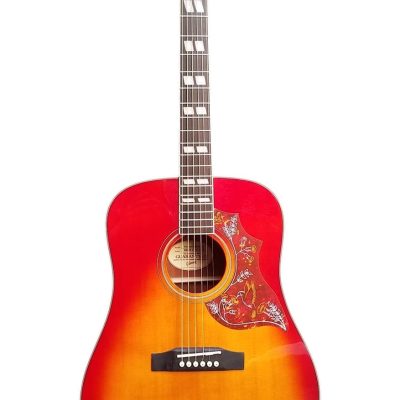 Custom Crown Sunburst Dove Hummingbird Acoustic Electric Guitar Solid Sitka Spruce Top - Image 10