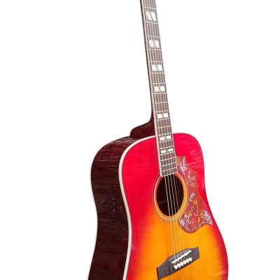 Custom Crown Sunburst Dove Hummingbird Acoustic Electric Guitar Solid Sitka Spruce Top - Image 9
