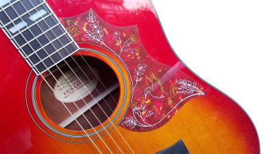 Custom Crown Sunburst Dove Hummingbird Acoustic Electric Guitar Solid Sitka Spruce Top - Image 8