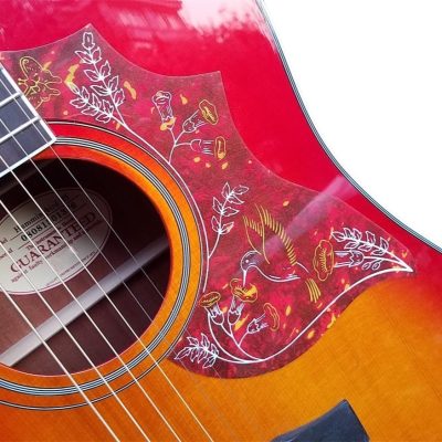 Custom Crown Sunburst Dove Hummingbird Acoustic Electric Guitar Solid Sitka Spruce Top - Image 8
