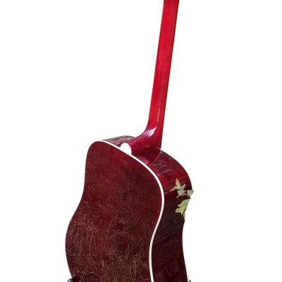 Custom Crown Sunburst Dove Hummingbird Acoustic Electric Guitar Solid Sitka Spruce Top - Image 4