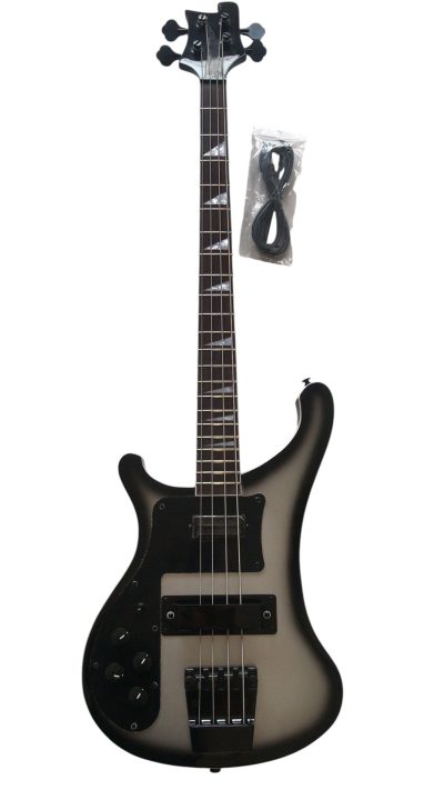 Custom Nova 4003 Silverburst Chrome Hardware 4 String Bass - Image 3