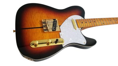 Custom Regent Haggard Merle Tuff Dog Black Burst Sunburst 7.25 Inch Radius Neck Guitar - Image 6