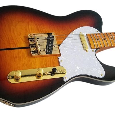 Custom Regent Haggard Merle Tuff Dog Black Burst Sunburst 7.25 Inch Radius Neck Guitar - Image 6