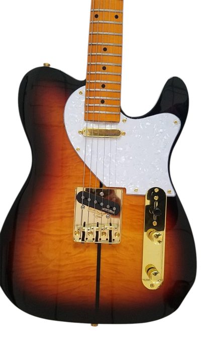 Custom Regent Haggard Merle Tuff Dog Black Burst Sunburst 7.25 Inch Radius Neck Guitar