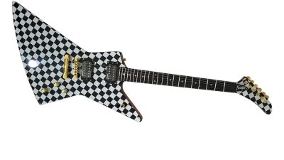 Custom Crown Rick Hamer Checkerboard Electric Guitar - Image 2