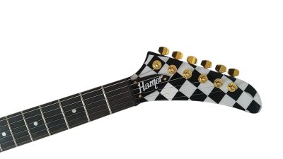 Custom Crown Rick Hamer Checkerboard Electric Guitar - Image 4