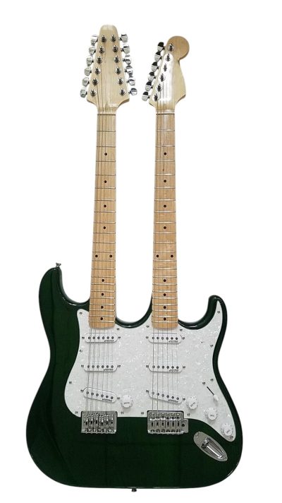 Custom Regent Yngwie Malmsteen Mahogany Wood Body Green Finish Double Neck Guitar 12 String 6 String - Image 2