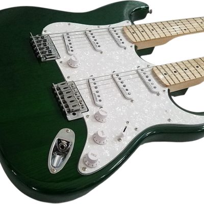 Custom Regent Yngwie Malmsteen Mahogany Wood Body Green Finish Double Neck Guitar - Image 13