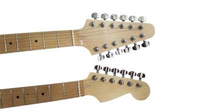 Custom Regent Yngwie Malmsteen Mahogany Wood Body Green Finish Double Neck Guitar 12 String 6 String - Image 12