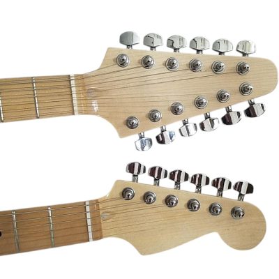 Custom Regent Yngwie Malmsteen Mahogany Wood Body Green Finish Double Neck Guitar - Image 12
