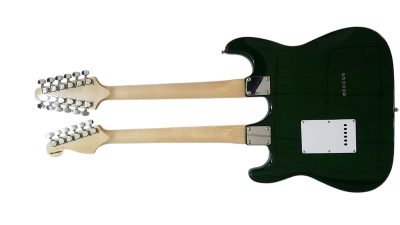Custom Regent Yngwie Malmsteen Mahogany Wood Body Green Finish Double Neck Guitar 12 String 6 String - Image 7