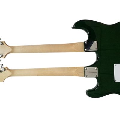 Custom Regent Yngwie Malmsteen Mahogany Wood Body Green Finish Double Neck Guitar - Image 7