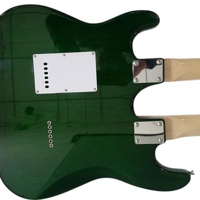 Custom Regent Yngwie Malmsteen Mahogany Wood Body Green Finish Double Neck Guitar - Image 3
