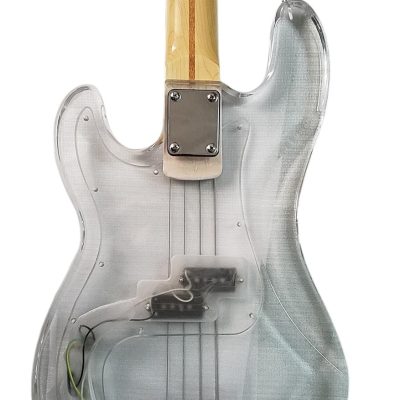 Custom Regent Plexiglass Acrylic Lucite Rosewood Fretboard Precision Bass - Image 8