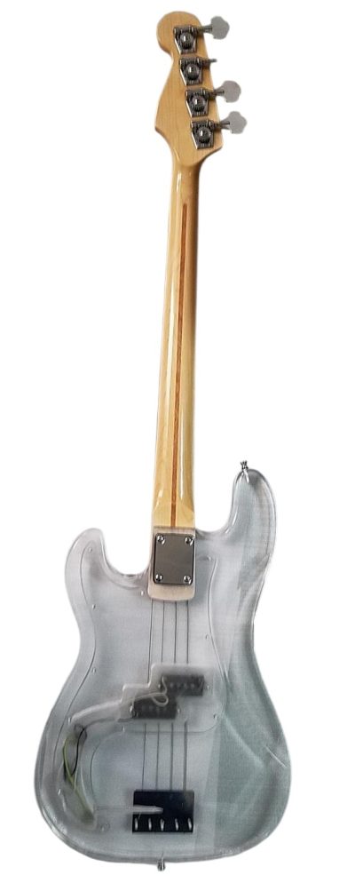 Custom Regent Plexiglass Acrylic Lucite Rosewood Fretboard Precision Bass - Image 7