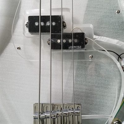 Custom Regent Plexiglass Acrylic Lucite Rosewood Fretboard Precision Bass - Image 6