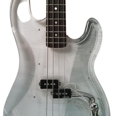 Custom Regent Plexiglass Acrylic Lucite Rosewood Fretboard Precision Bass