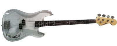 Custom Regent Plexiglass Acrylic Lucite Rosewood Fretboard Precision Bass - Image 2