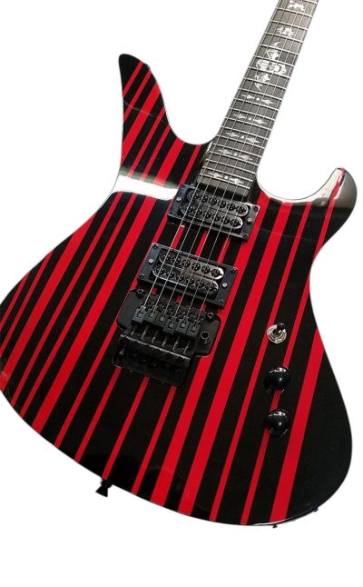 Custom Titan Synyster Gates Black And Red Pinstripe Floyd Rose Tremolo Guitar - Image 6