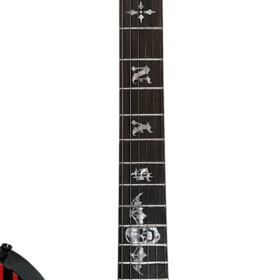 Custom Titan Synyster Gates Black And Red Pinstripe Floyd Rose Tremolo Guitar - Image 8