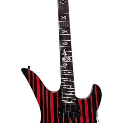 Custom Titan Synyster Gates Black And Red Pinstripe Floyd Rose Tremolo Guitar - Image 9