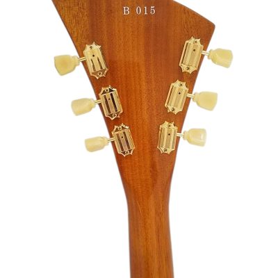Custom Crown Korina Moderne Antique Natural 6 String Guitar - Image 5