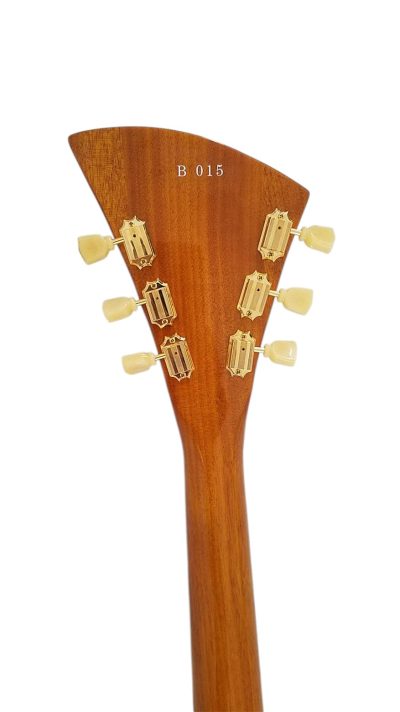 Custom Crown Korina Moderne Antique Natural 6 String Guitar - Image 5