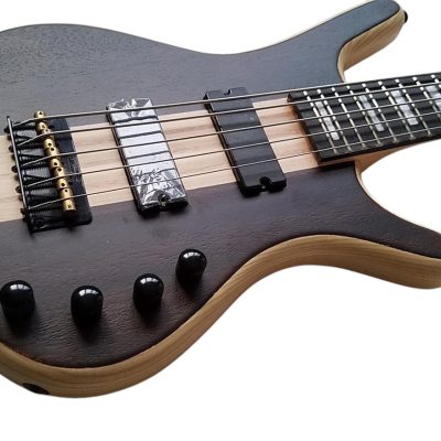 Custom Pulse Corvette Swamp Ash 5 String Bass