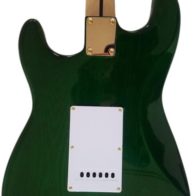 Custom Regent Trans Green ST 6 String Electric Guitar - Image 12