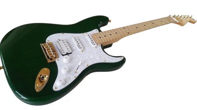 Custom Regent Trans Green ST 6 String Electric Guitar - Image 9