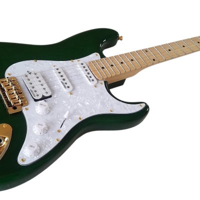 Custom Regent Trans Green ST 6 String Electric Guitar - Image 9