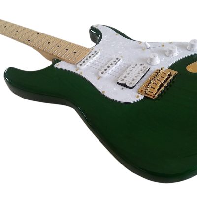 Custom Regent Trans Green ST 6 String Electric Guitar - Image 8