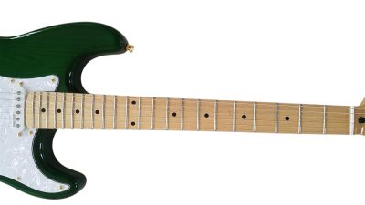 Custom Regent Trans Green ST 6 String Electric Guitar - Image 5