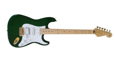 Custom Regent Trans Green ST 6 String Electric Guitar - Image 2