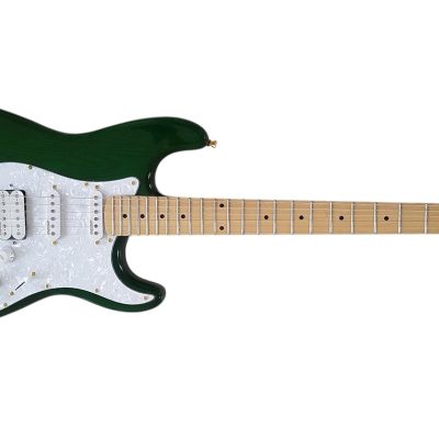 Custom Regent Trans Green ST 6 String Electric Guitar - Image 2