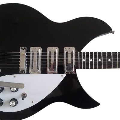 Custom Nova 325C64 Lenon Jetglo Black Guitar - Image 8